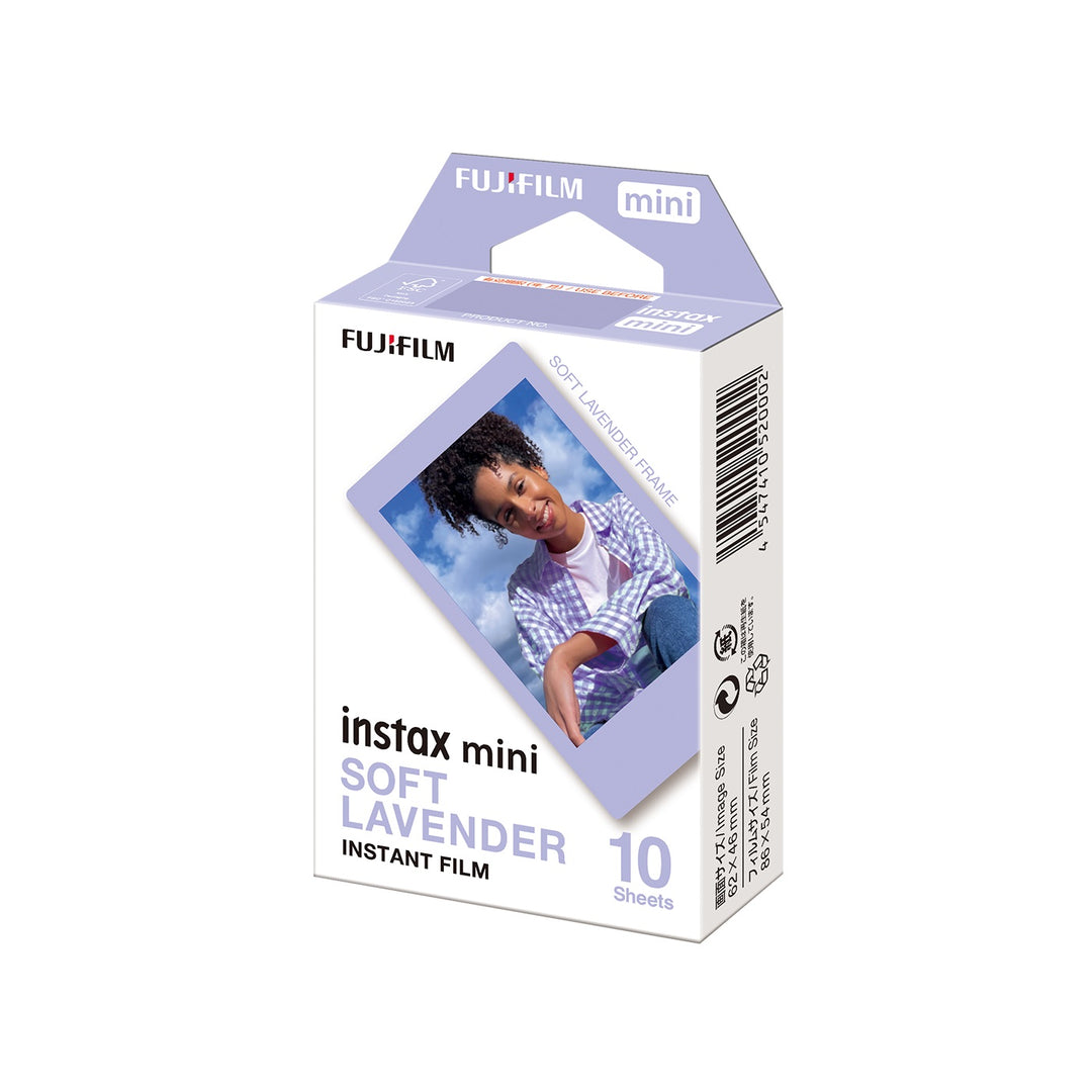 Fujifilm INSTAX Mini Instant Film (10 Exposures, Soft Lavender Frame)