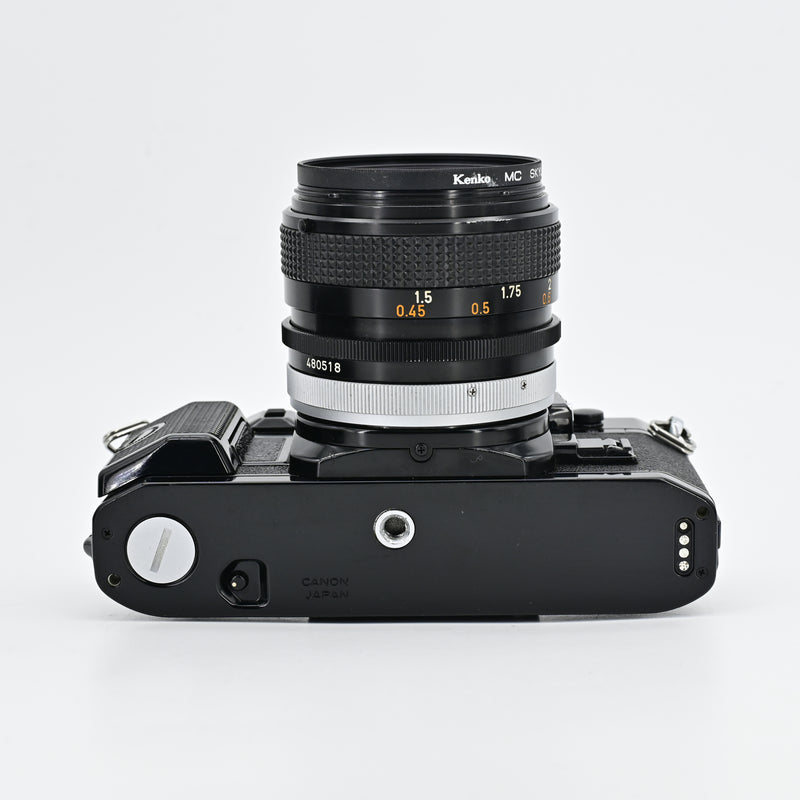 Canon A1 Black + FD 50mm F1.4 S.S.C. Lens