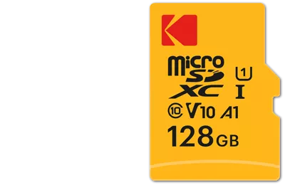 KODAK microSD PREMIUM PERFORMANCE Class 10 UHS-I U1 V10 A1