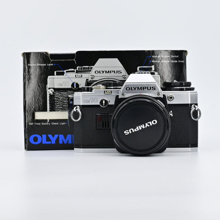 Olympus OM10 + Auto-S 50/1.8 Lens [Box Set]