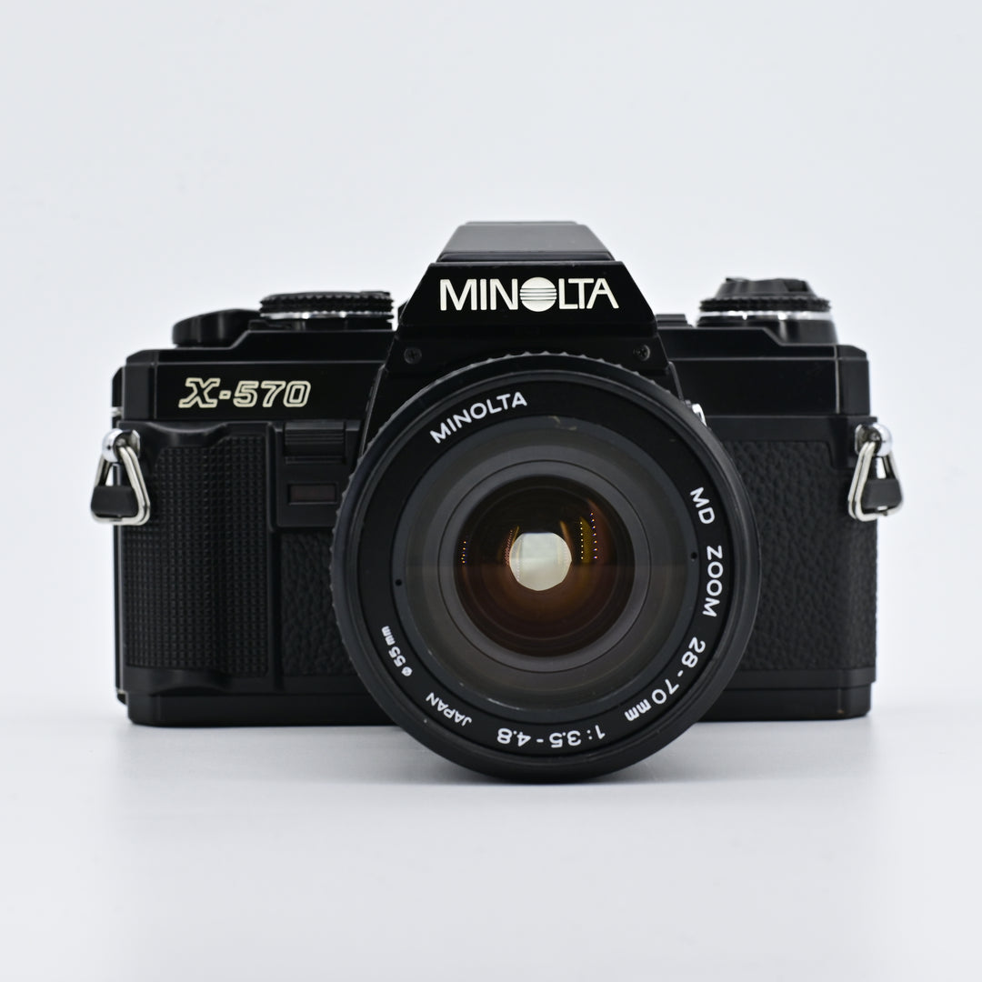 Minolta X570 Black + MD 28-70mm F3.5-4.8 Zoom Lens