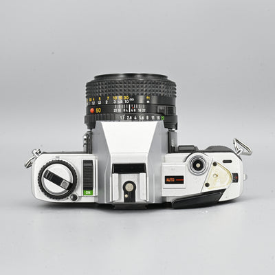 Minolta X370 + MD 50mm F1.7 Lens + Albinar 80-200mm F3.8 Zoom Lens