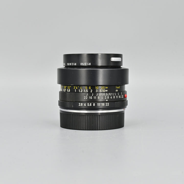 Leica Leitz Wetzlar Elmarit-R 35mm F2.8 Lens.