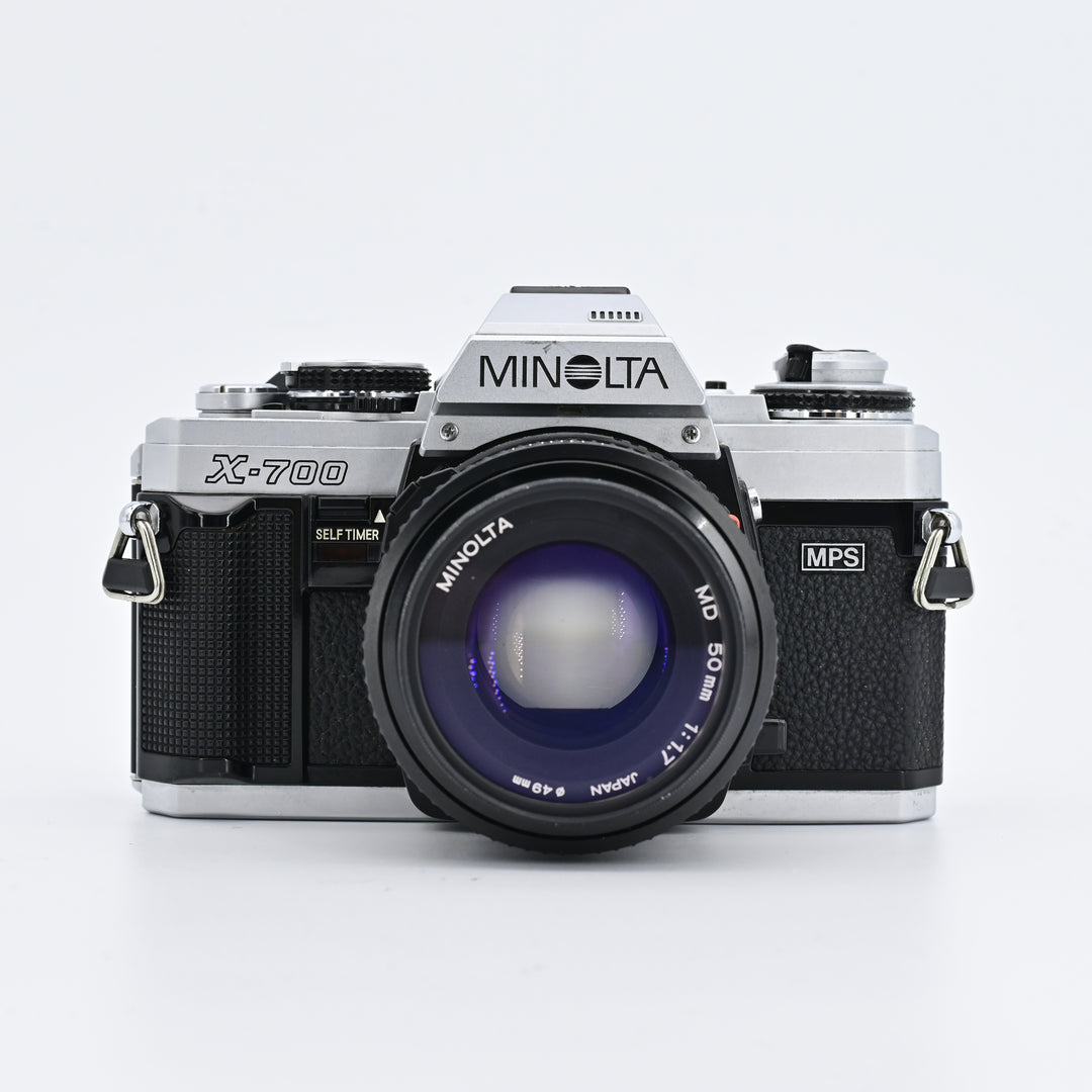 Minolta X700 Silver Edition + MD 50mm F1.7 Lens