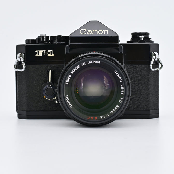 Canon F1 Black + FD 50mm F1.4 Lens