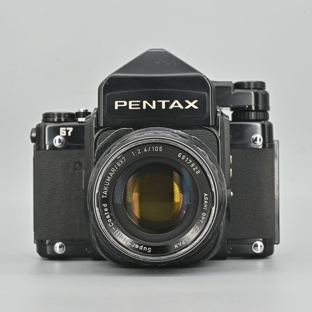 Pentax 67 + Takumar-6x7 105mm F2.4 Lens.