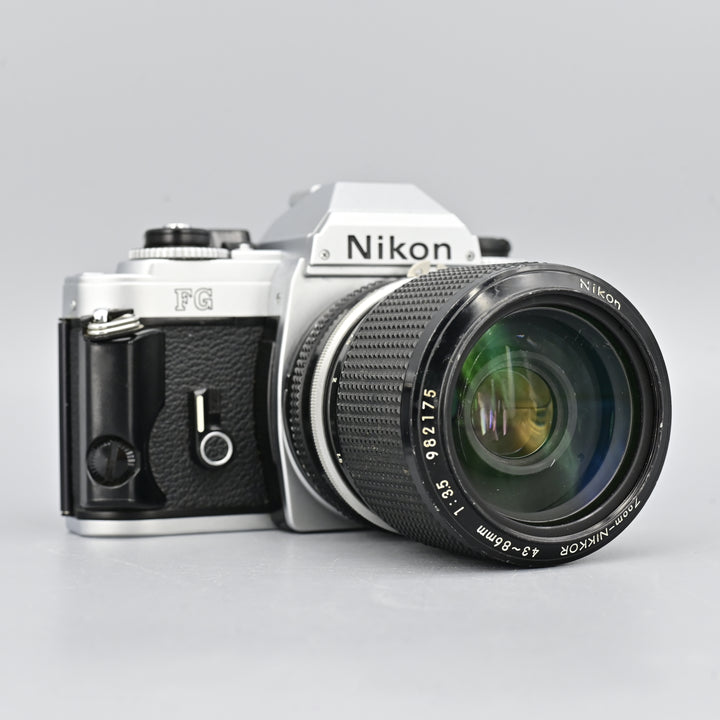 Nikon FG + Series E 43-86mm F3.5 Zoom Lens