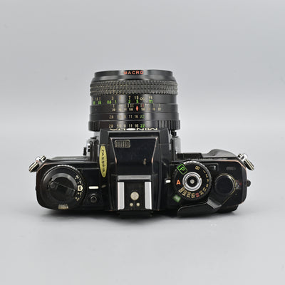 Minolta X700 MPS Black + CPC Phase 2 MC Auto 28mm F/2.8 Lens