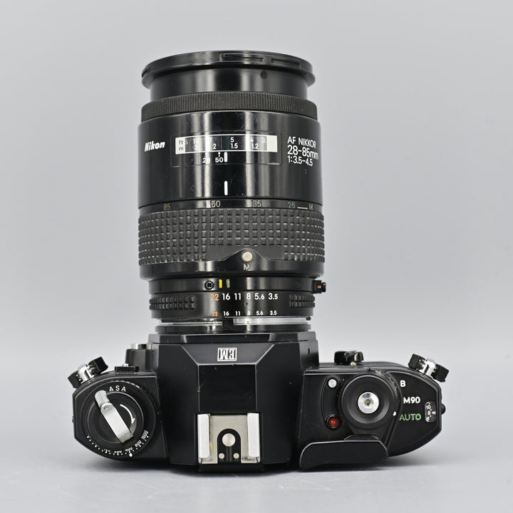 Nikon EM Black + AF Nikkor 28-85mm F3.5-4.5 Lens