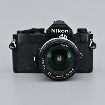 Nikon FM + Nikkor Ais 28mm F3.5 Lens