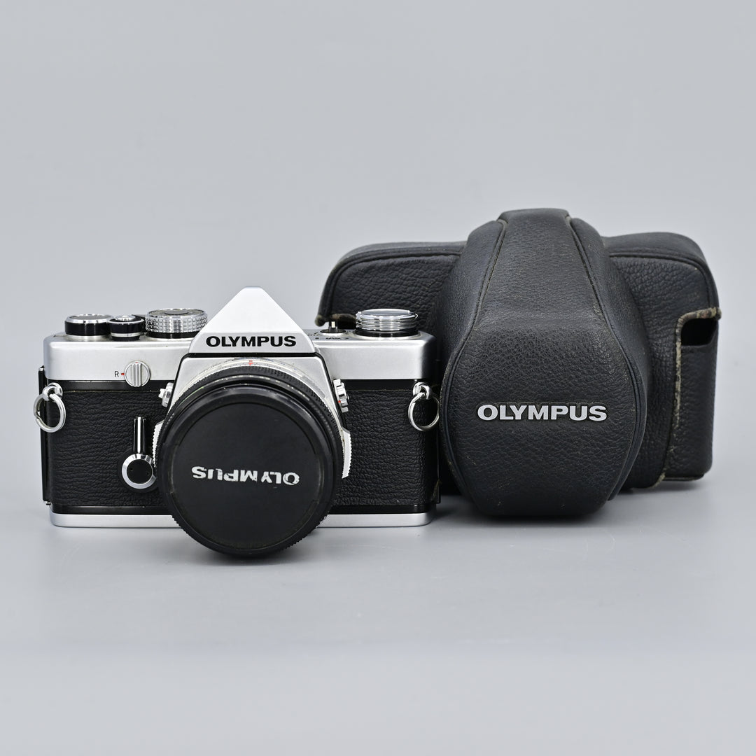 Olympus OM1 + Auto-S 50mm F1.8 Lens (With Case)