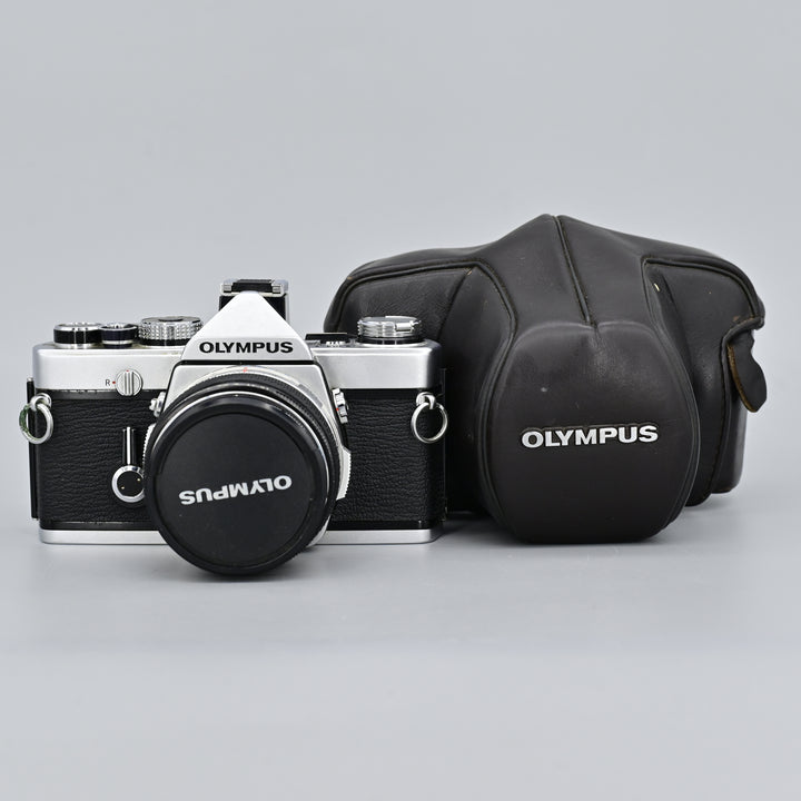 Olympus OM1 + Auto-S 50mm F1.8 Lens (With Case)