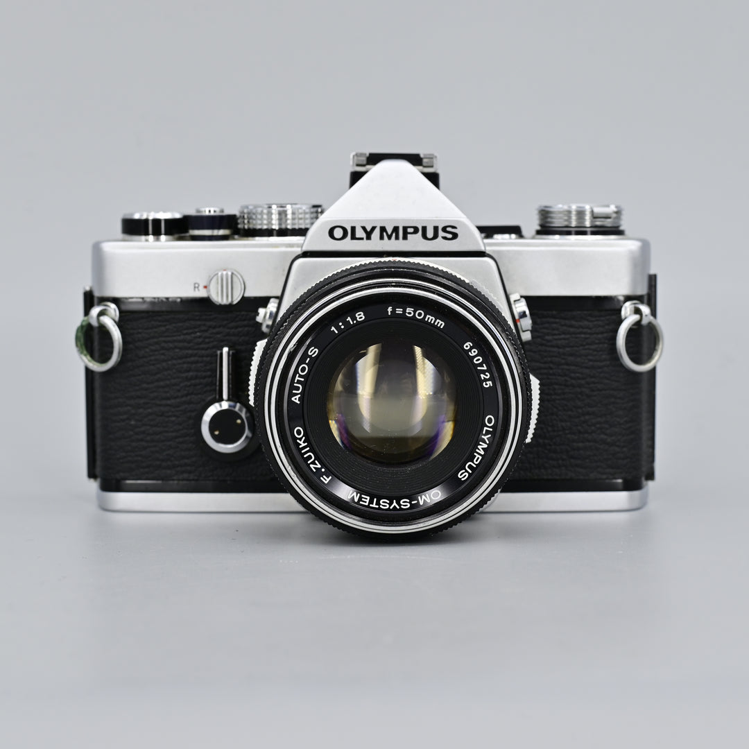 Olympus OM1 + Auto-S 50mm F1.8 Lens (With Case)