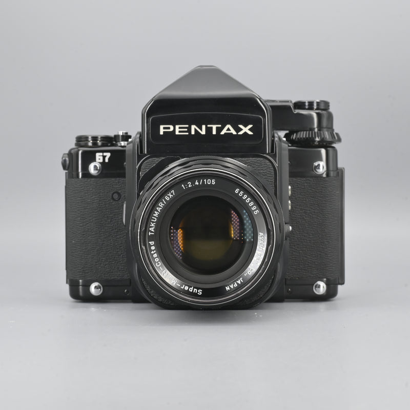 Pentax 67 + Takumar-6x7 105mm F2.4 Lens.