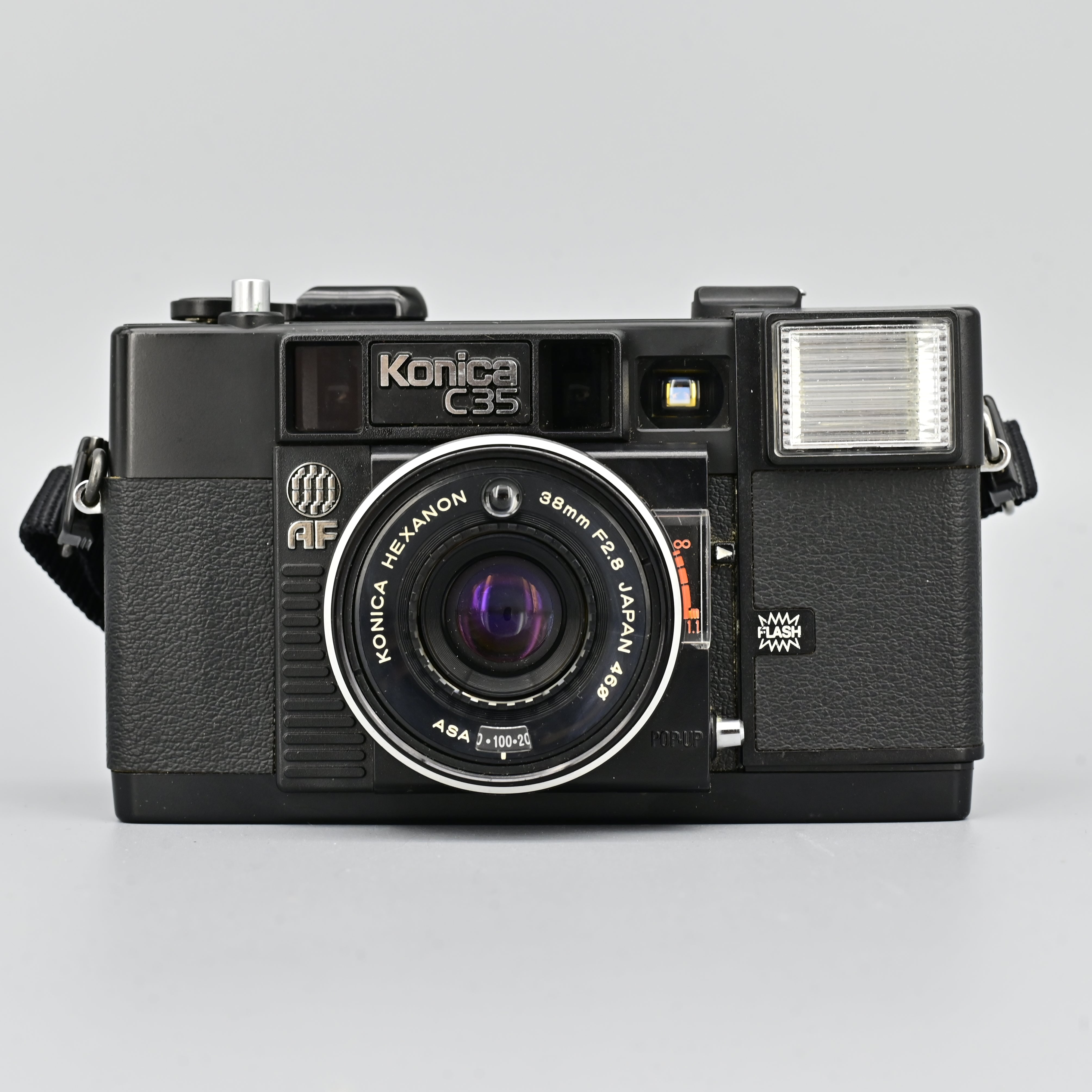 【動作確認済】 KONICA C35 AF F0825-14ID p 完動品】Konica C35 AF フィルムカメラ 動作確認済み B102