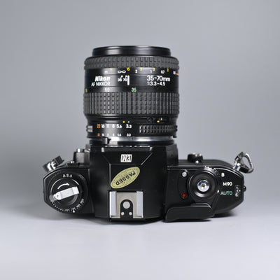 Nikon EM Black + AF Nikkor 35-70/3.3 Lens