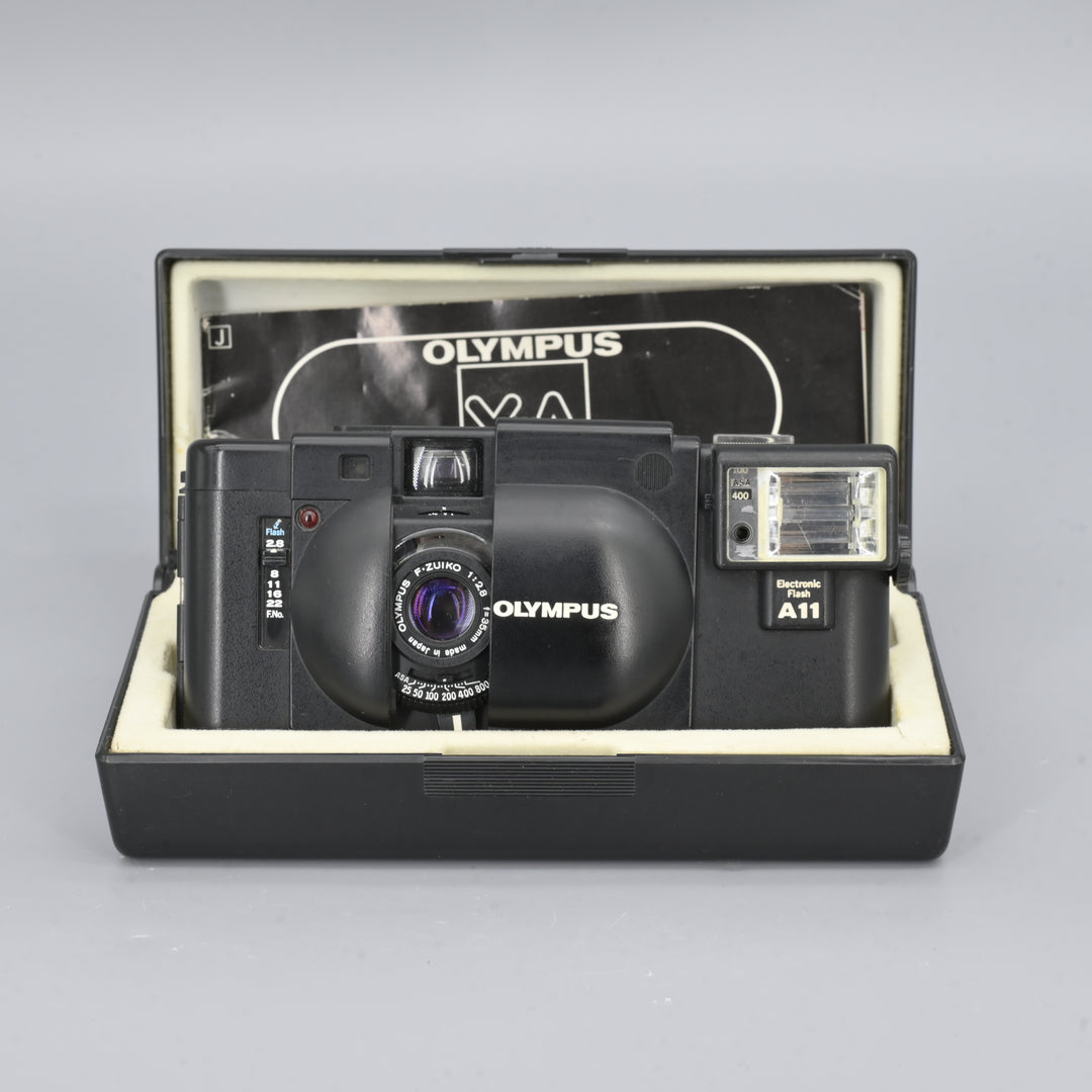 Olympus XA + A11 Flash (Box Set).