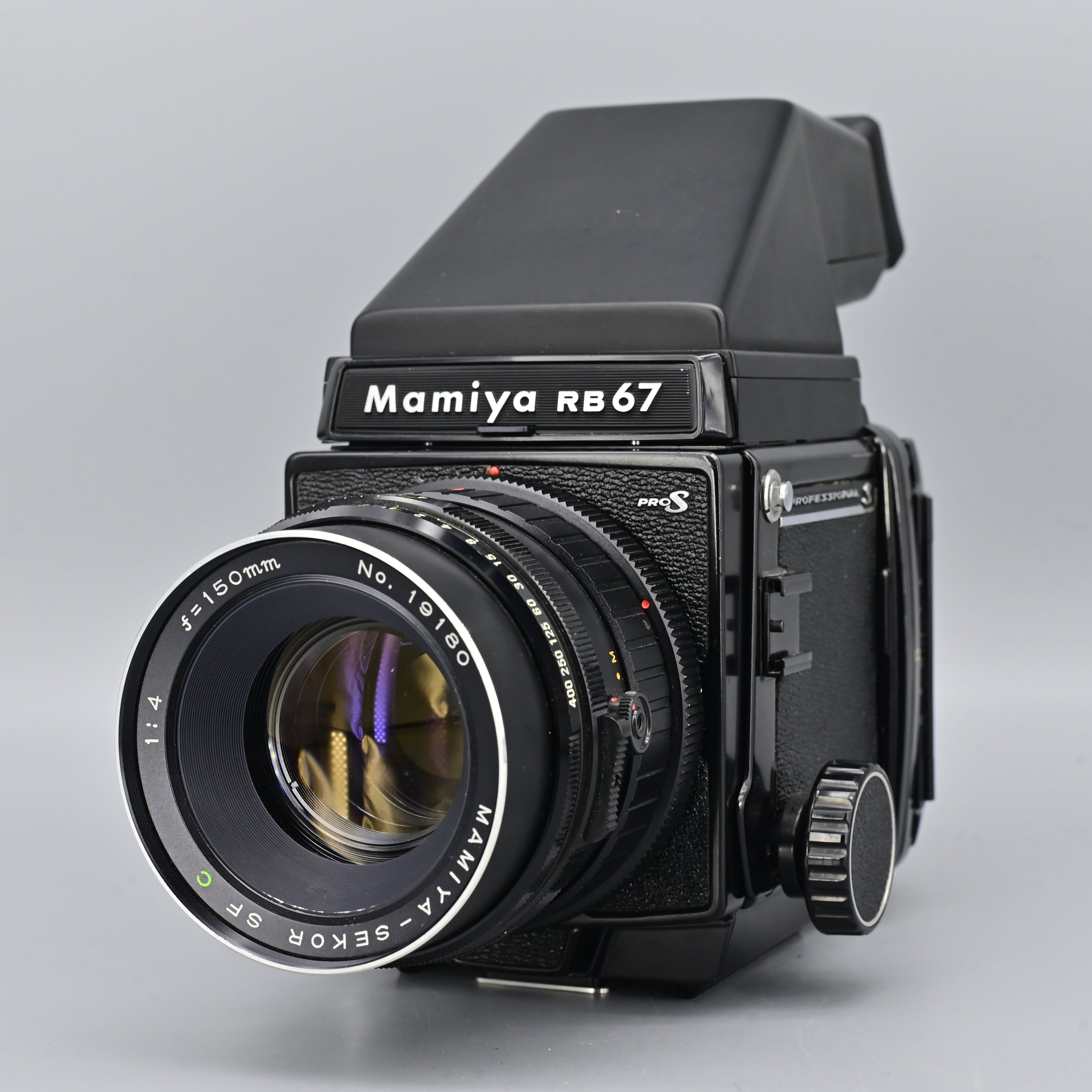 Mamiya マミヤ RB67 proS f4.5 180mm Mamiya RB67 Pro S + Prism Finder + Sekor C 150mm F4 Lens – SHOWA