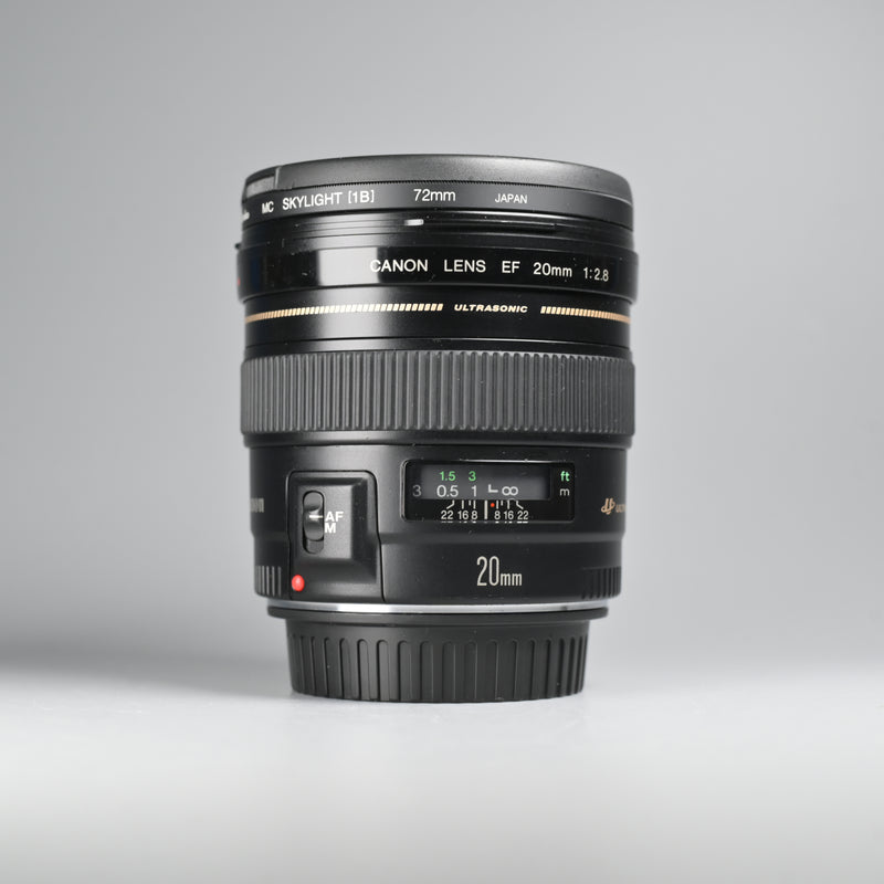 Canon EF 20mm F2.8 lens.