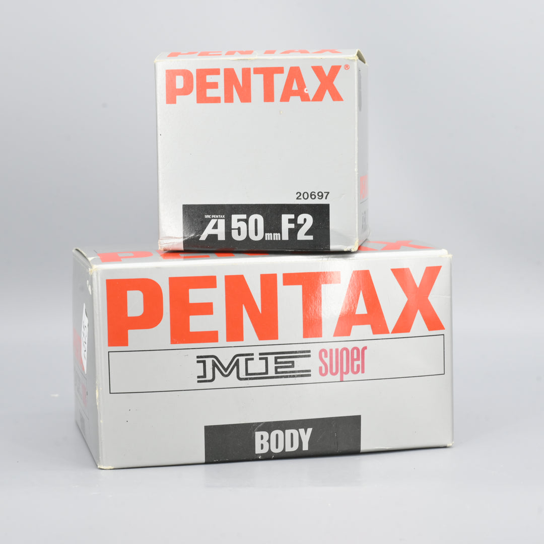 Pentax ME Super + SMC Pentax-A 50mm F2 Lens [Box Set]