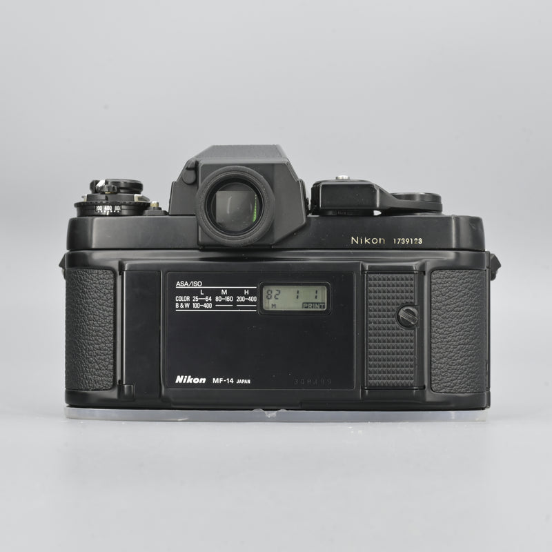 Nikon F3 + Nikkor Ai 28mm F3.5 Lens + MF-14 Date Back + Leather Case